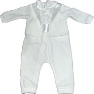 Tina Mur Soft Velvet Baby Suit and Bow tie Onesie 6 months